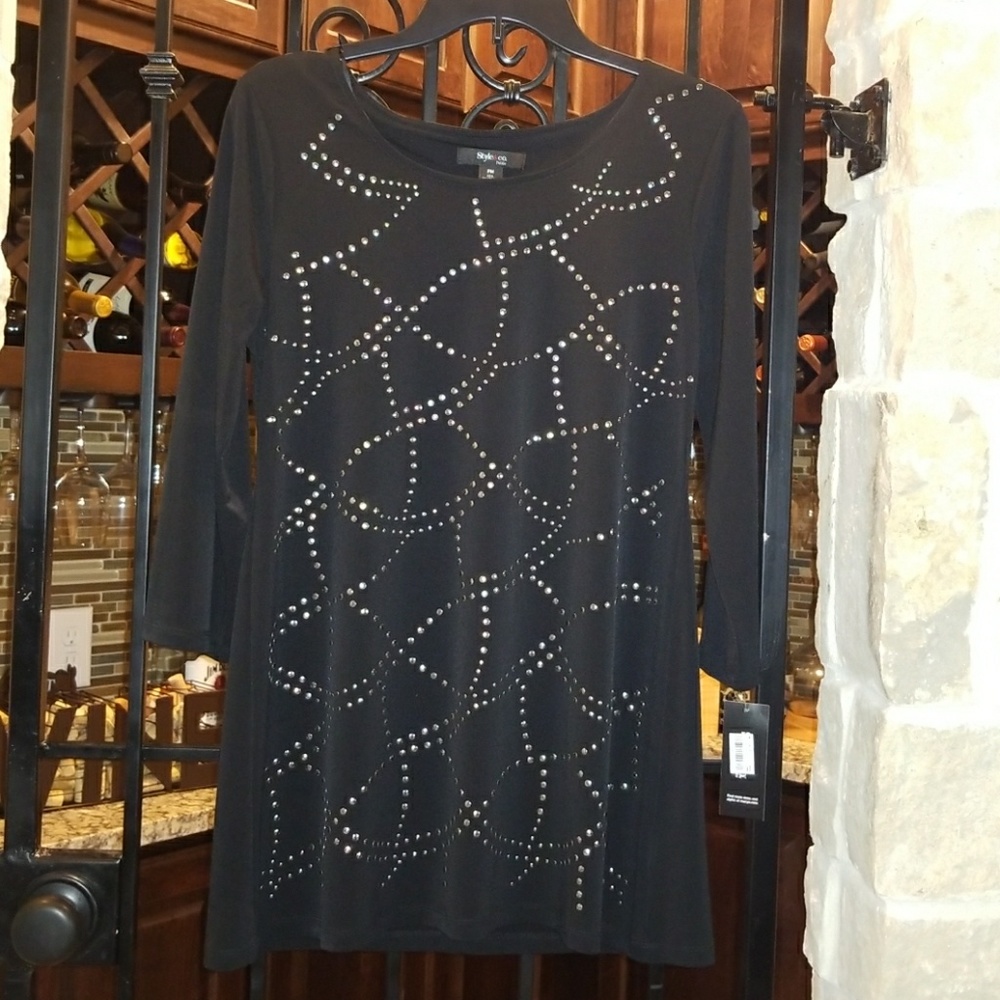 🆕 Style&Co Black Tunic Top